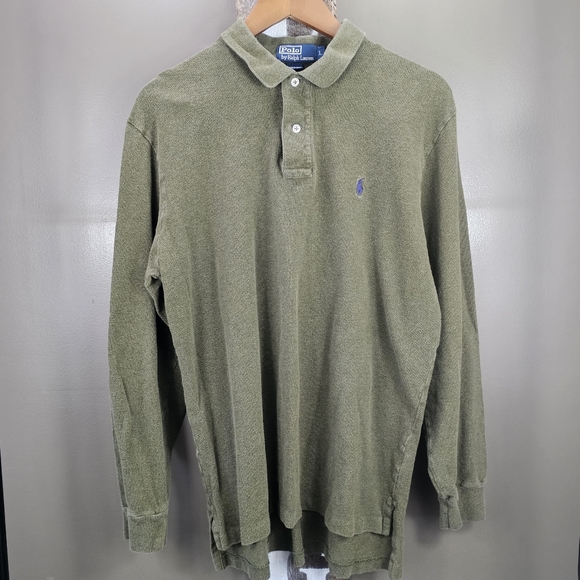 Polo Ralph Lauren Other - Polo By Ralph Lauren Green Long Sleeve Polo Size Large